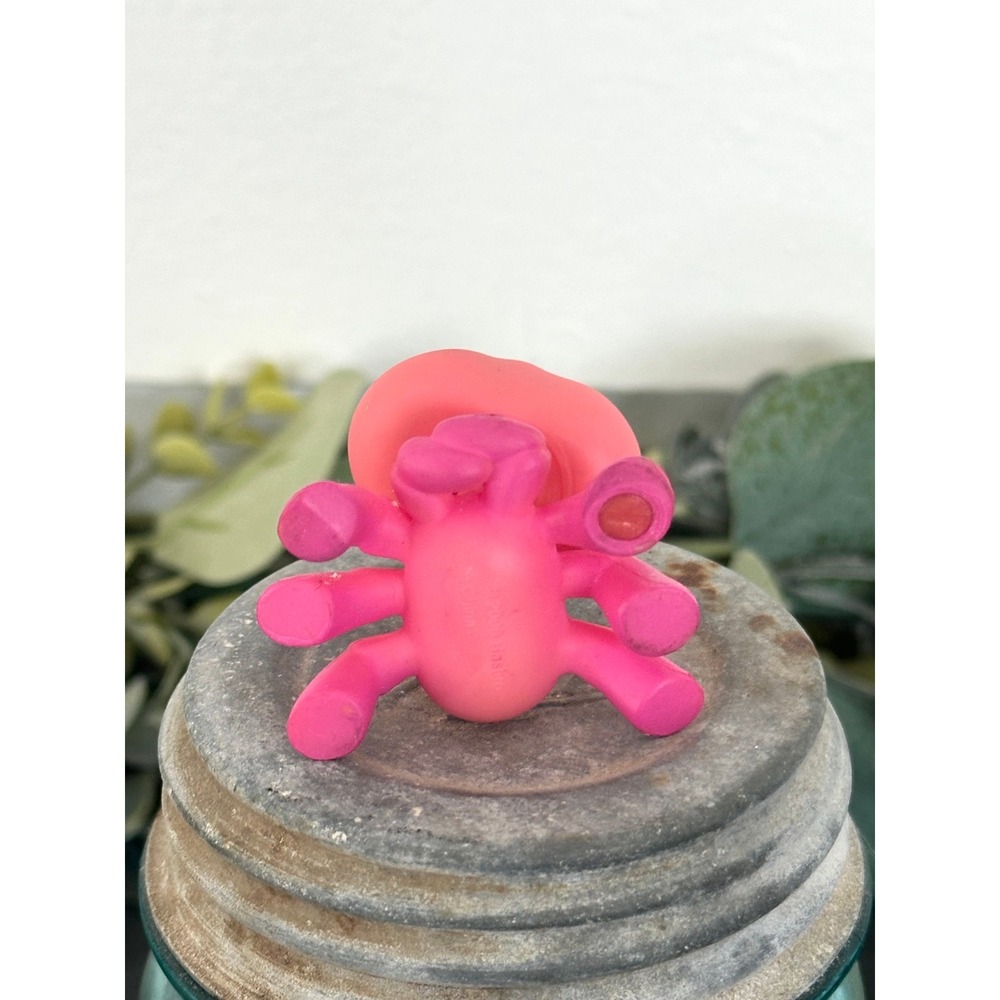 Littlest Pet Shop #426 Pink Spider lps hasbro 2006 blue bow authentic - Picture 2 of 6